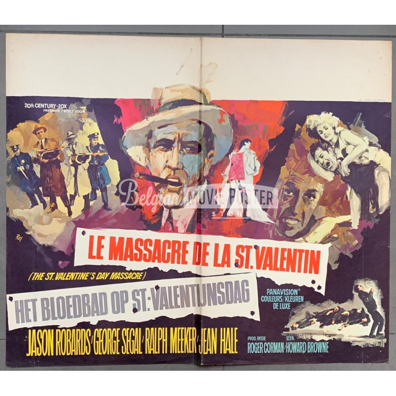 ST. VALENTINE'S DAY MASSACRE - Belgian Movie Poster Store