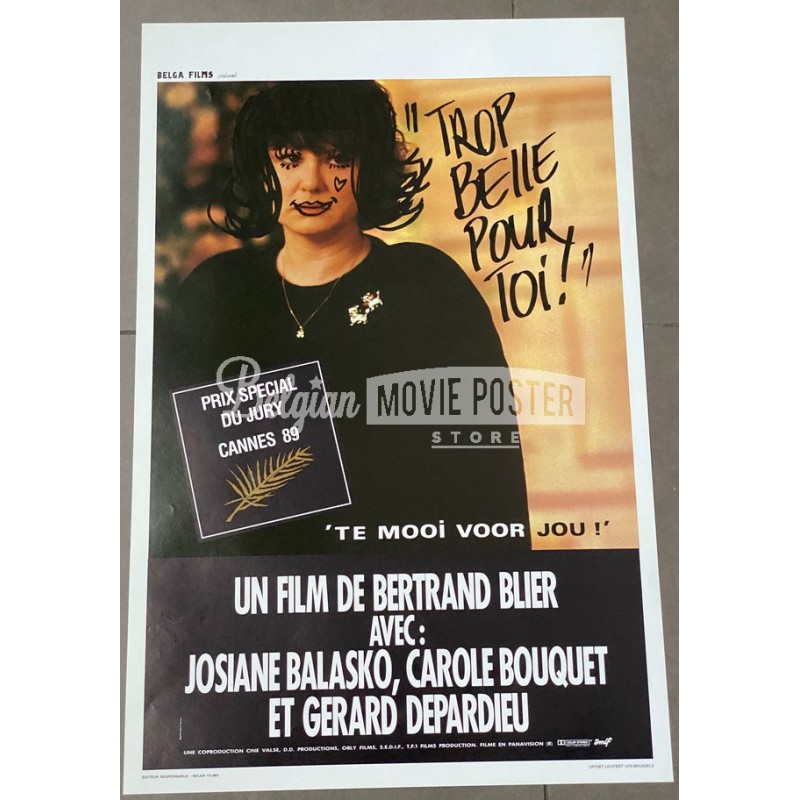 TROP BELLE POUR TOI Belgian Movie Poster Store