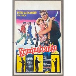 KRIMINALTANGOOriginal Belgian movie poster , used, folded in very good condition