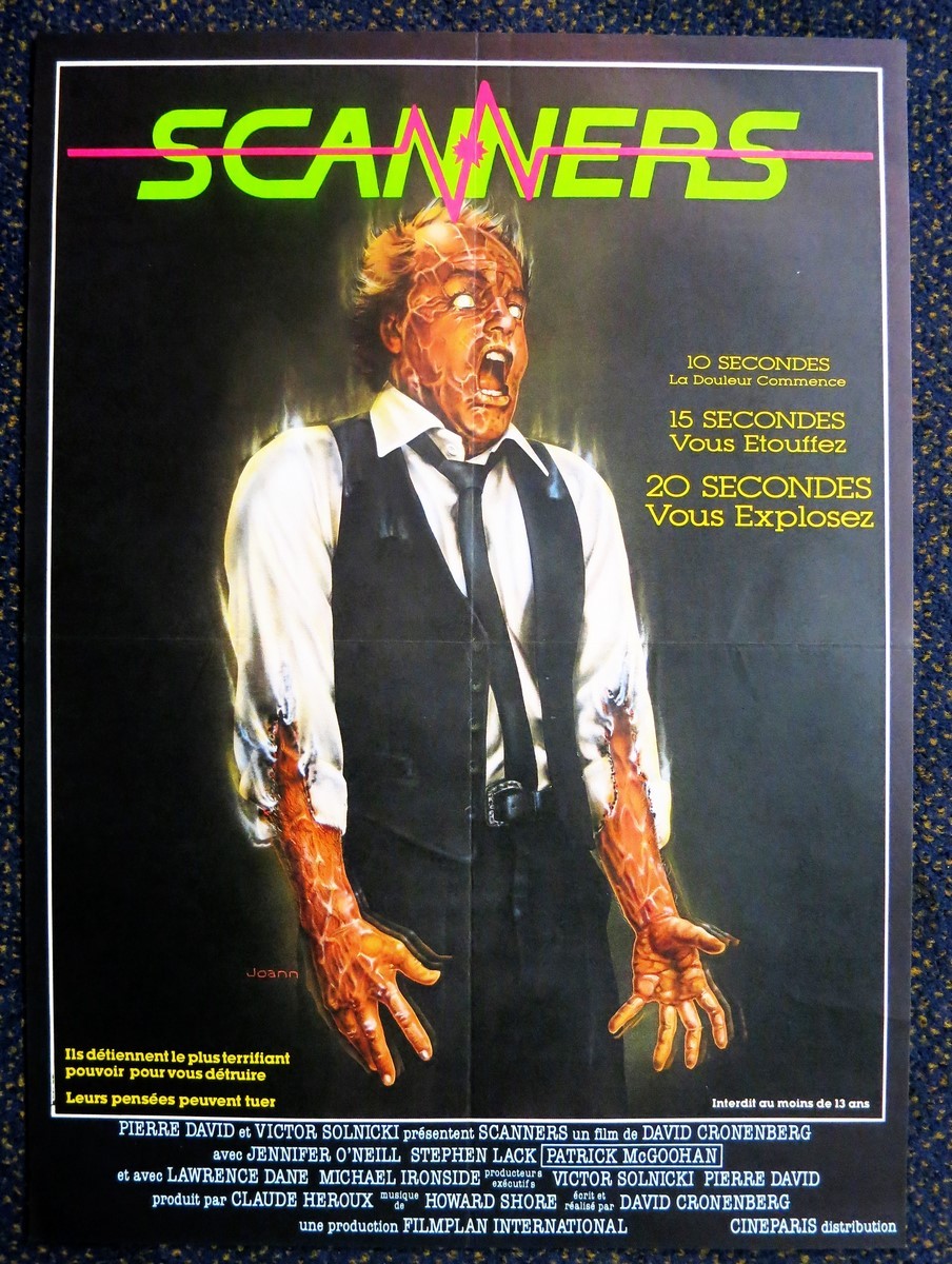 Scanners Belgian Movie Poster Store