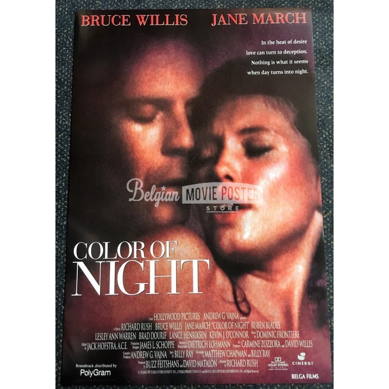 COLOR OF NIGHT - Belgian Movie Poster Store