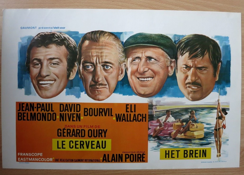 LE CERVEAU (THE BRAIN) - Belgian Movie Poster Store